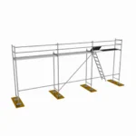 Oceľové fasádne lešenie B70 40,5m2