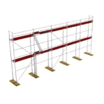 Fasádne lešenie z dreva + P70 81,25m2